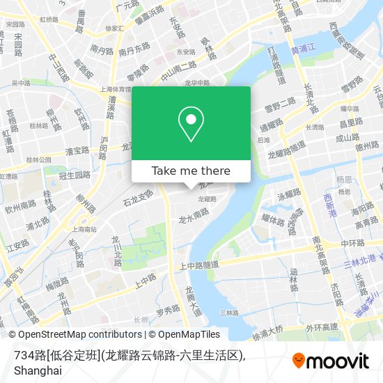 734路[低谷定班](龙耀路云锦路-六里生活区) map
