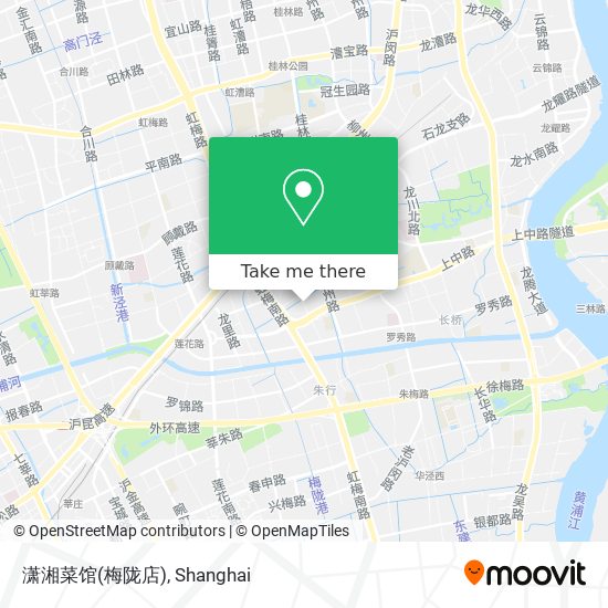 潇湘菜馆(梅陇店) map