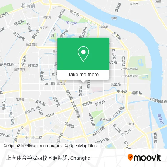 上海体育学院西校区麻辣烫 map