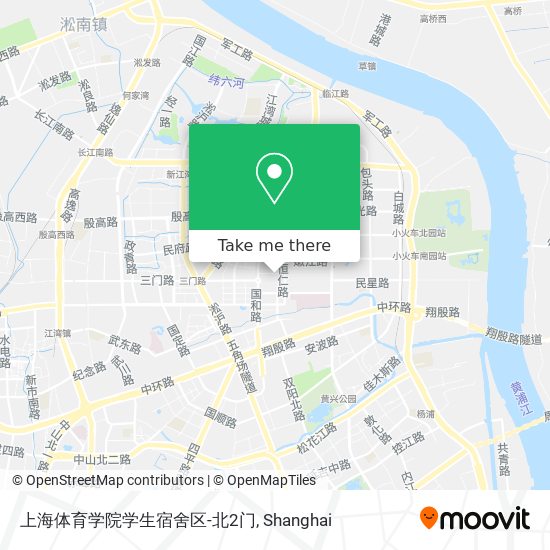 上海体育学院学生宿舍区-北2门 map