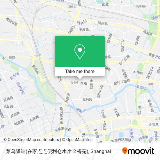 菜鸟驿站(在家点点便利仓水岸金桥苑) map