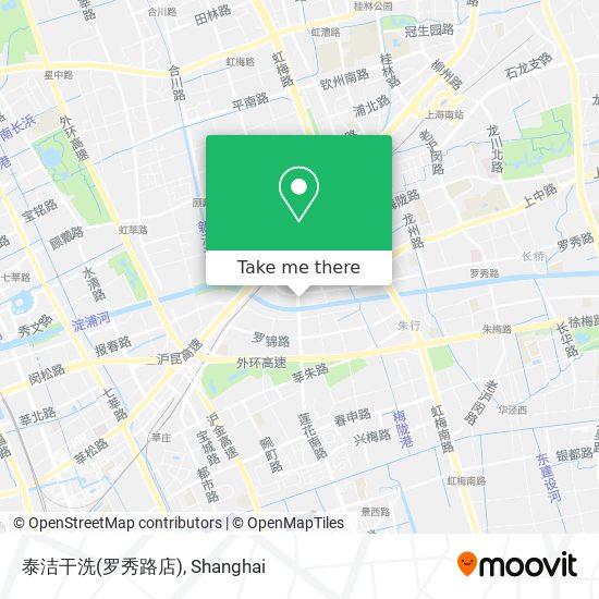 泰洁干洗(罗秀路店) map