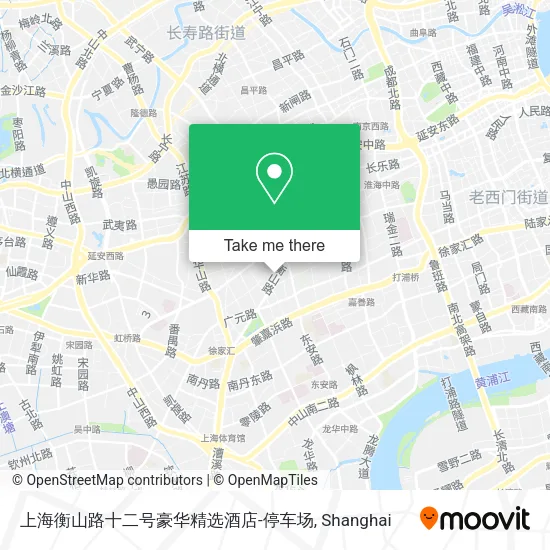上海衡山路十二号豪华精选酒店-停车场 map