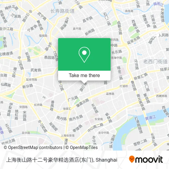 上海衡山路十二号豪华精选酒店(东门) map