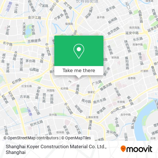 Shanghai Koyer Construction Material Co. Ltd. map