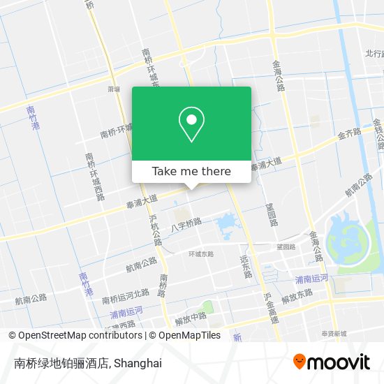 南桥绿地铂骊酒店 map