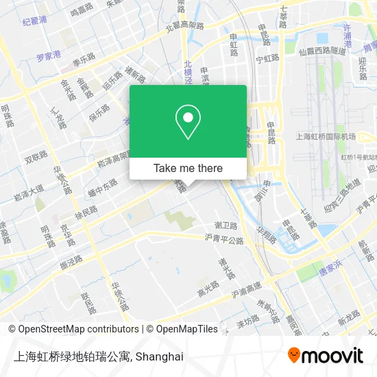 上海虹桥绿地铂瑞公寓 map