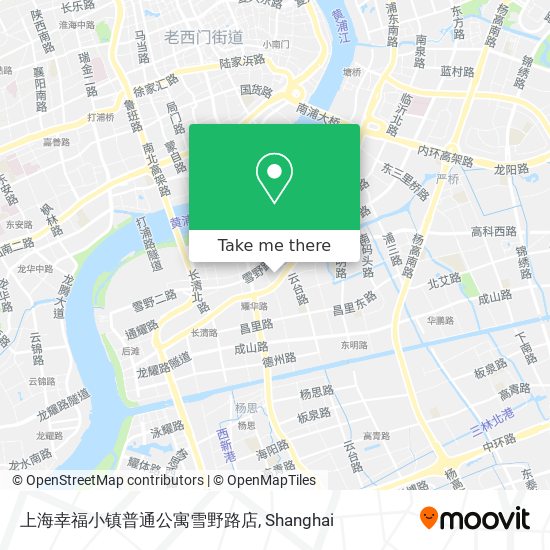 上海幸福小镇普通公寓雪野路店 map