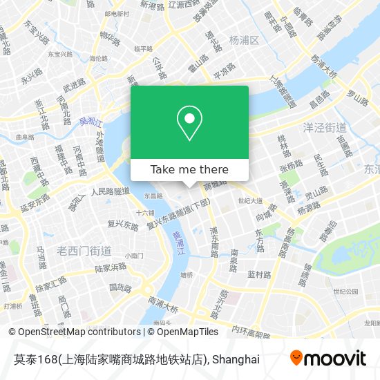 莫泰168(上海陆家嘴商城路地铁站店) map
