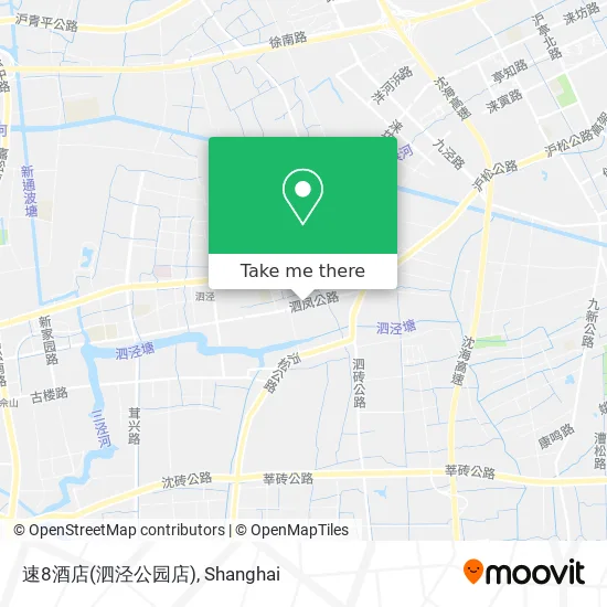 速8酒店(泗泾公园店) map