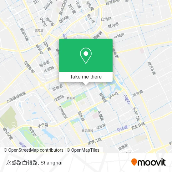 永盛路白银路 map