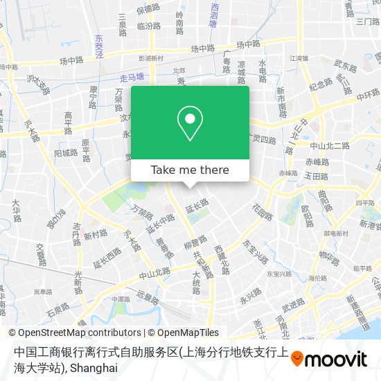 中国工商银行离行式自助服务区(上海分行地铁支行上海大学站) map