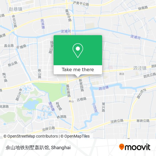 佘山地铁别墅轰趴馆 map