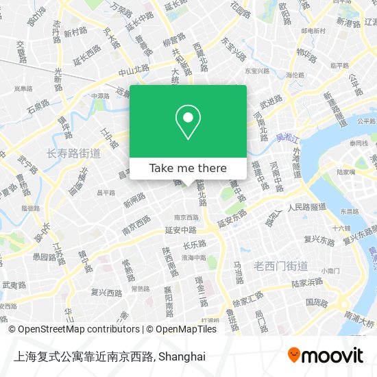 上海复式公寓靠近南京西路 map