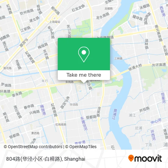 804路(华泾小区-白樟路) map