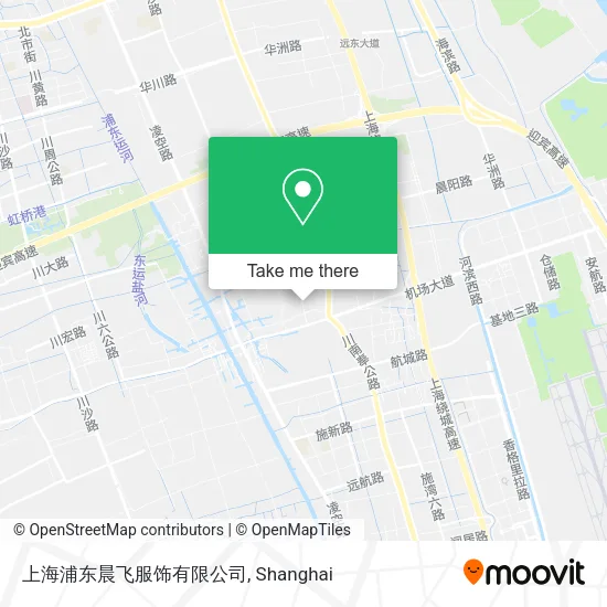 上海浦东晨飞服饰有限公司 map