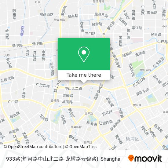 933路(辉河路中山北二路-龙耀路云锦路) map