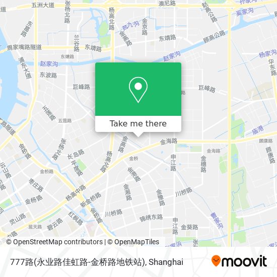 777路(永业路佳虹路-金桥路地铁站) map