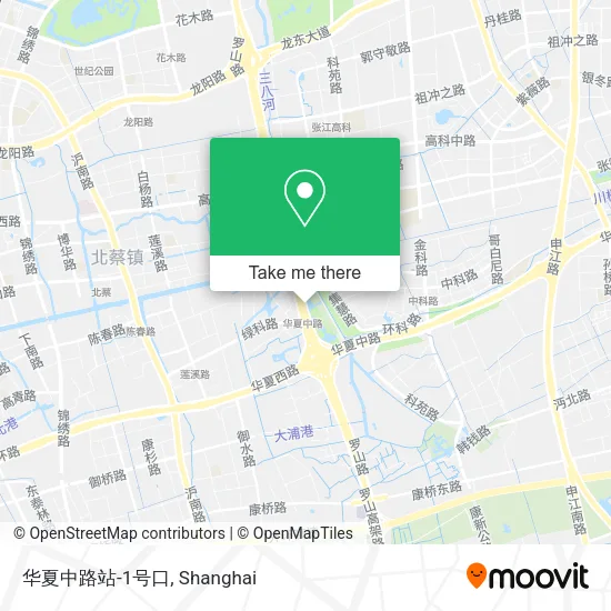华夏中路站-1号口 map