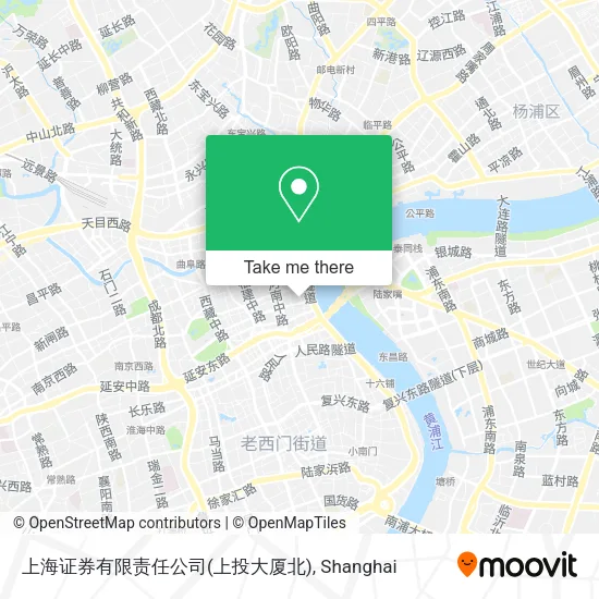 上海证券有限责任公司(上投大厦北) map