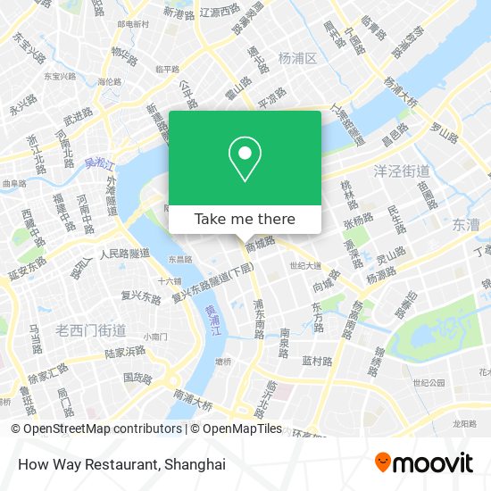 How Way Restaurant map