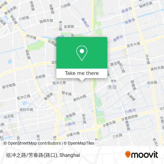 祖冲之路/芳春路(路口) map