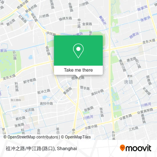祖冲之路/申江路(路口) map
