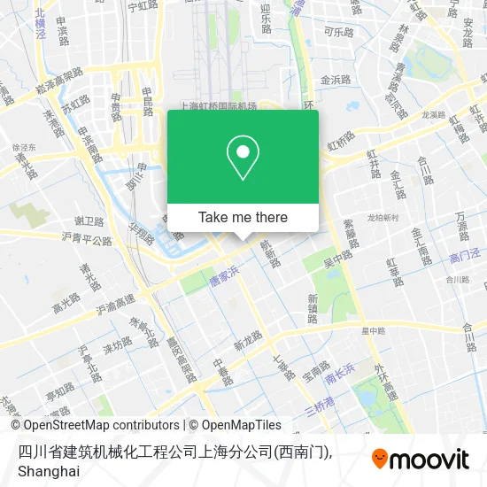 四川省建筑机械化工程公司上海分公司(西南门) map