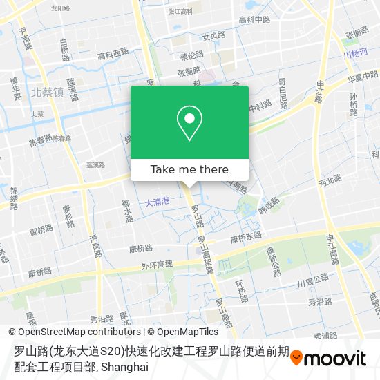 罗山路(龙东大道S20)快速化改建工程罗山路便道前期配套工程项目部 map