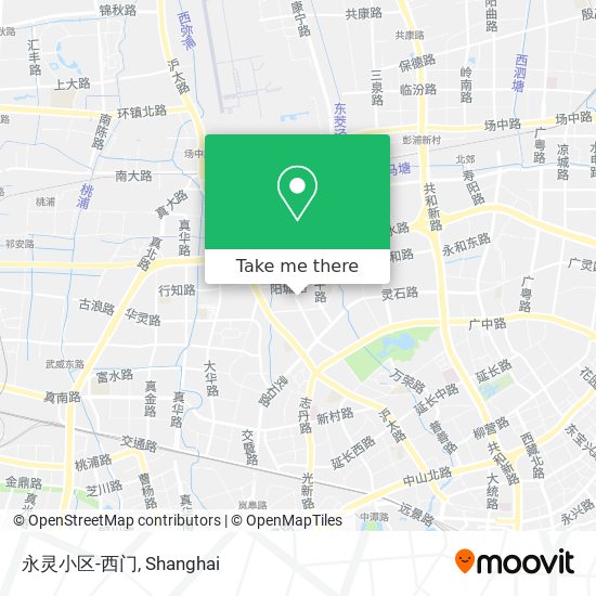 永灵小区-西门 map