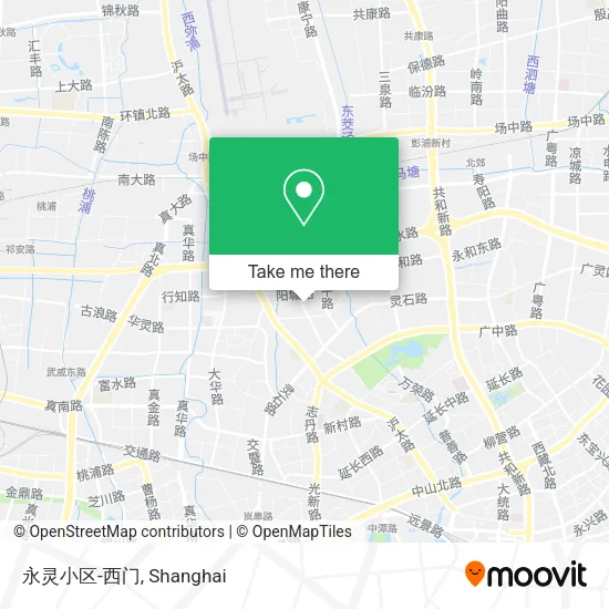 永灵小区-西门 map