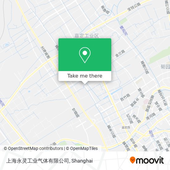 上海永灵工业气体有限公司 map