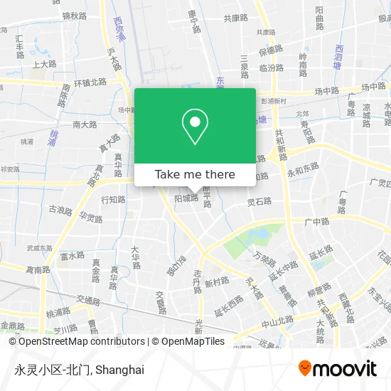 永灵小区-北门 map