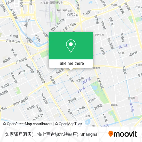 如家驿居酒店(上海七宝古镇地铁站店) map