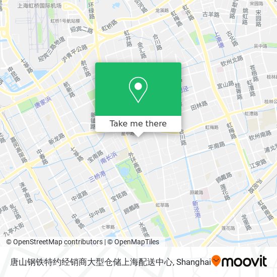 唐山钢铁特约经销商大型仓储上海配送中心 map