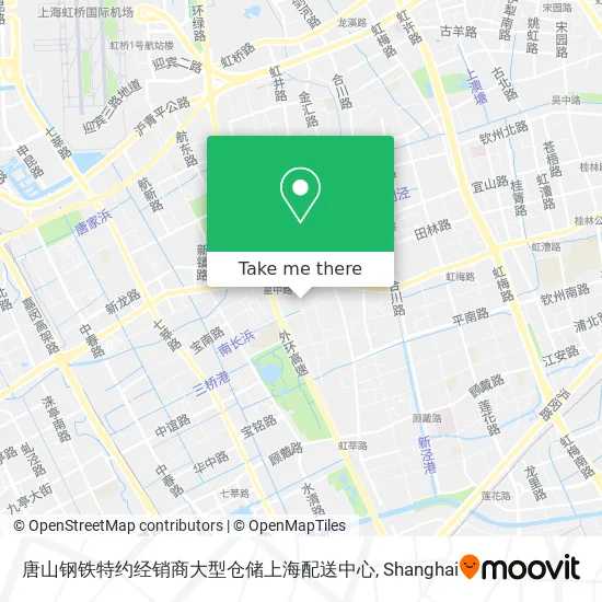 唐山钢铁特约经销商大型仓储上海配送中心 map