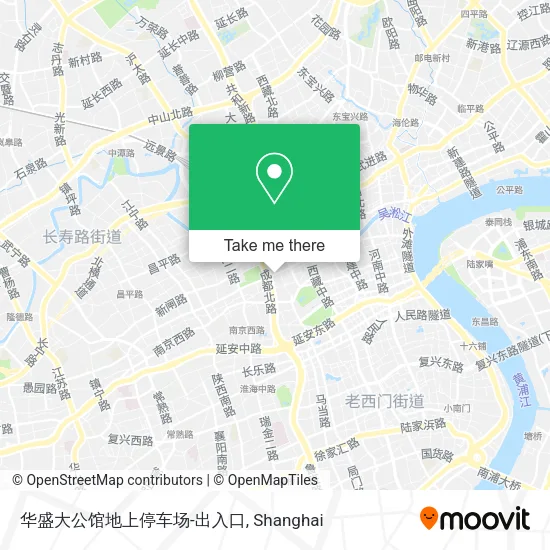 华盛大公馆地上停车场-出入口 map