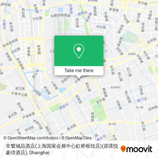 非繁城品酒店(上海国家会展中心虹桥枢纽店)(原璞悦豪璟酒店) map