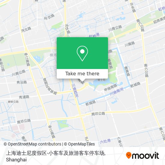 上海迪士尼度假区-小客车及旅游客车停车场 map