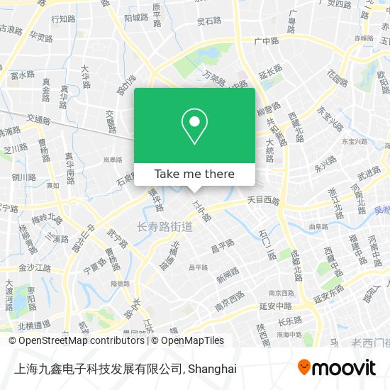 上海九鑫电子科技发展有限公司 map
