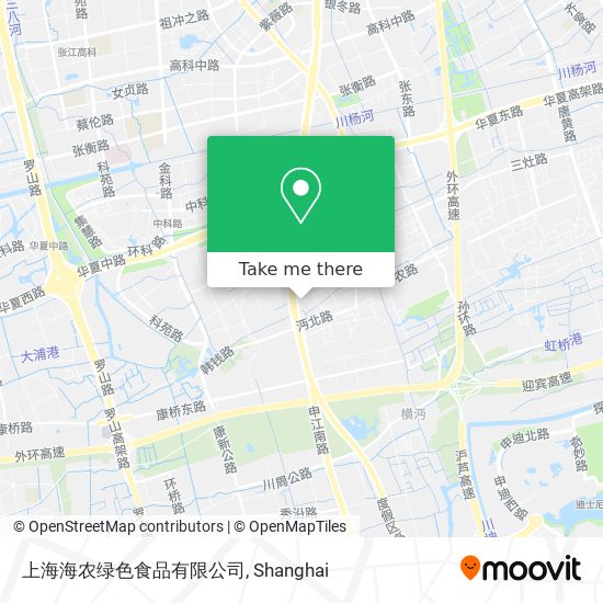 上海海农绿色食品有限公司 map