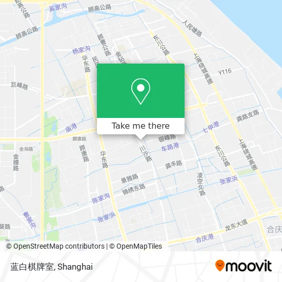 蓝白棋牌室 map