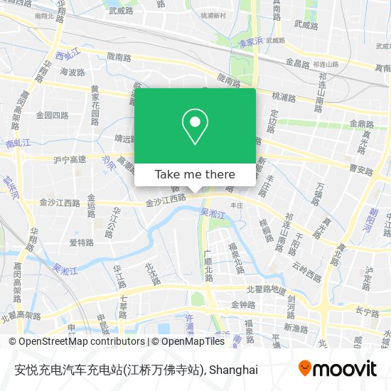 安悦充电汽车充电站(江桥万佛寺站) map