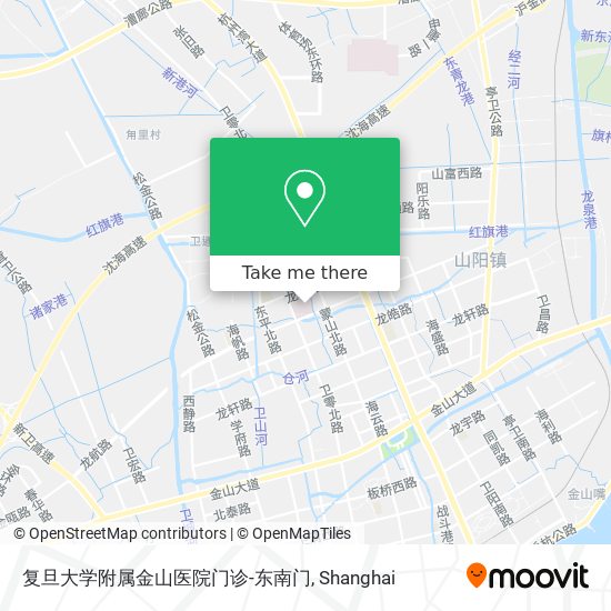 复旦大学附属金山医院门诊-东南门 map