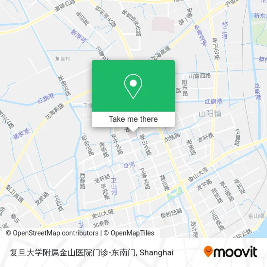 复旦大学附属金山医院门诊-东南门 map