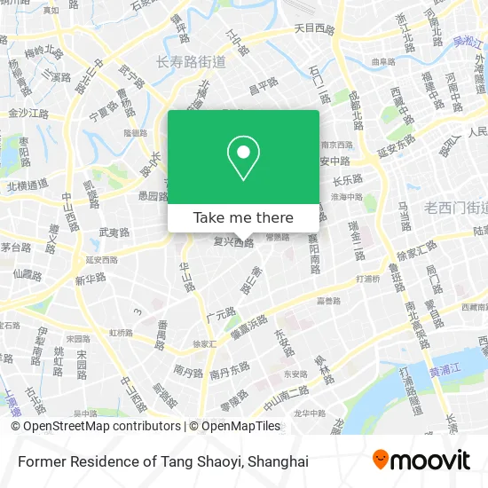 Former Residence of Tang Shaoyi map