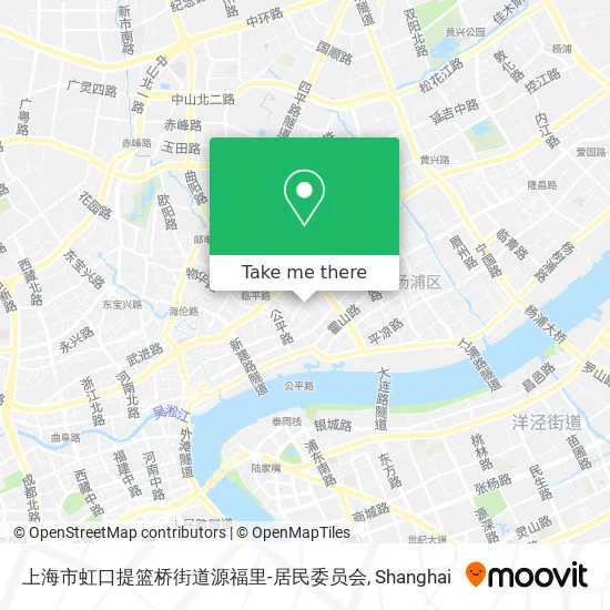 上海市虹口提篮桥街道源福里-居民委员会 map