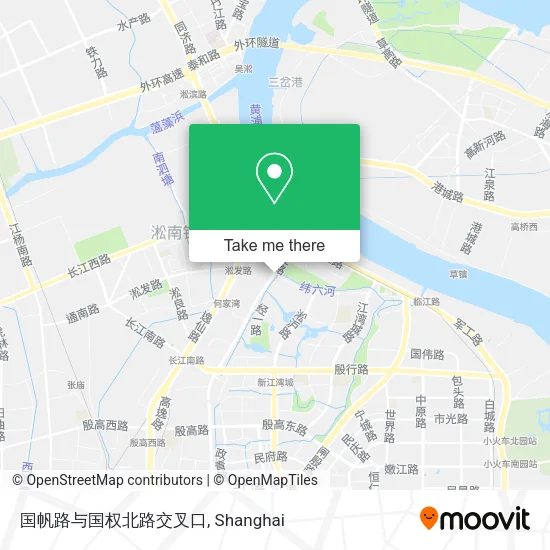 国帆路与国权北路交叉口 map