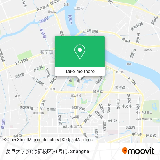 复旦大学(江湾新校区)-1号门 map