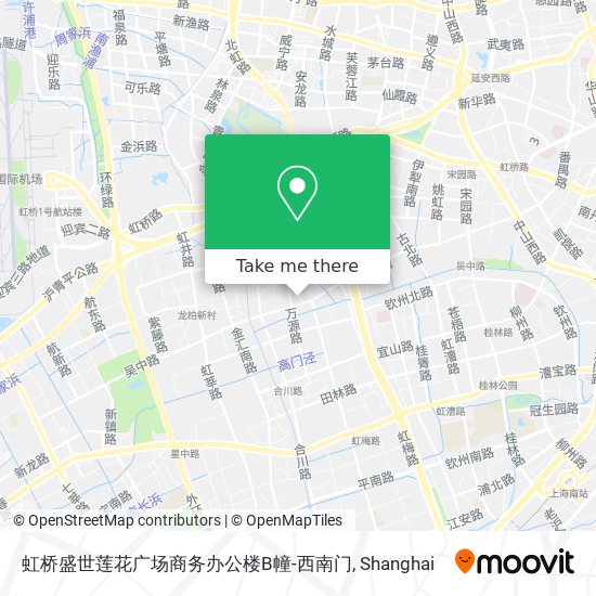 虹桥盛世莲花广场商务办公楼B幢-西南门 map